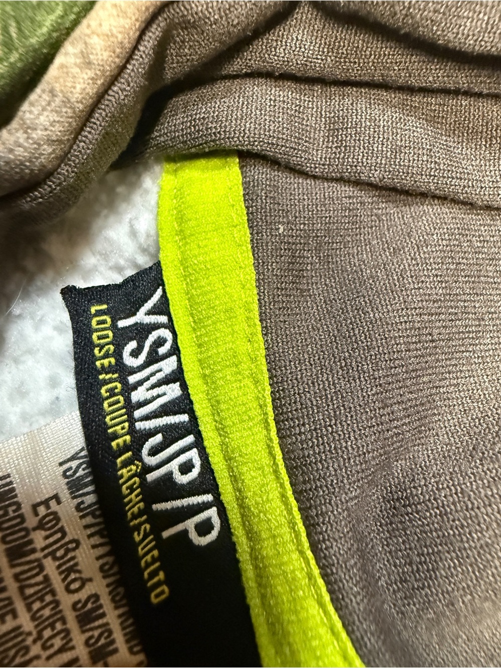 Under Armour Kids Camo Hoodie with Neon Green Logo - Brown/Green - Picture 5 of 8